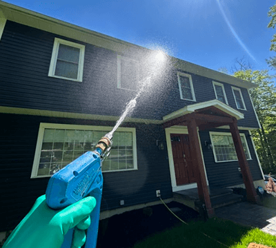 Dumpster Pad Pressure Washing and Degreasing