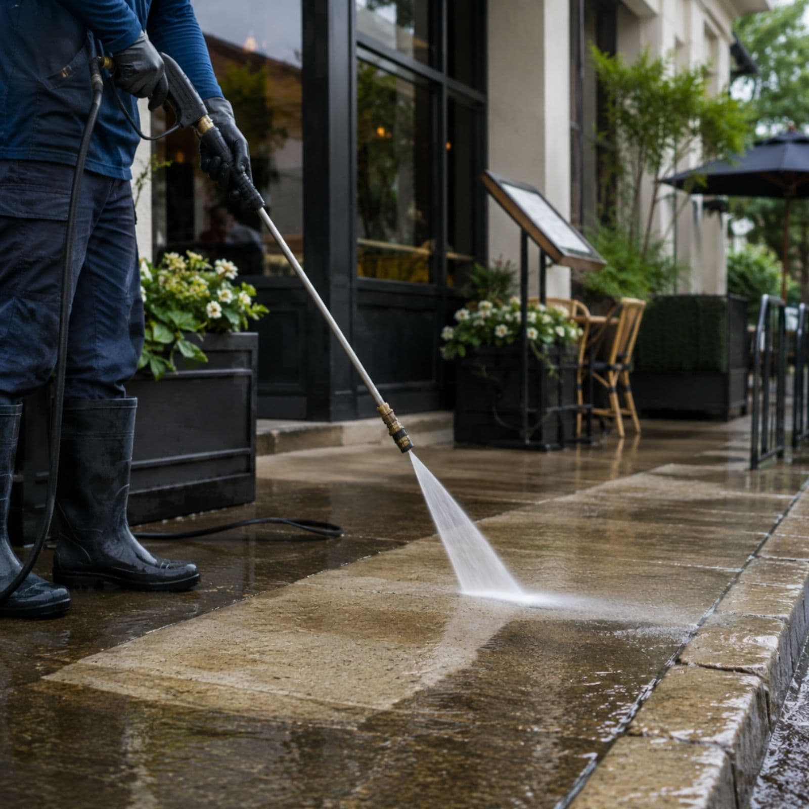 Storefront Pressure Washing